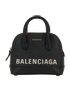 Small Ville Top Handle Bag, &pound;495, Handbags, Black, Leather, Front view